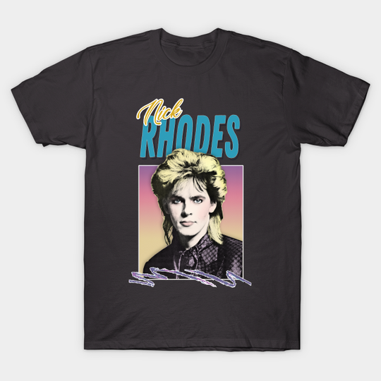 Discover Nick Rhodes / 80s Styled Original Fanart Design - Nick Rhodes - T-Shirt
