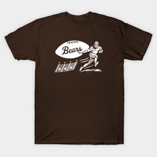 Discover Vintage College Football - Brown Bears (White Bears Wordmark) - Brown University - T-Shirt