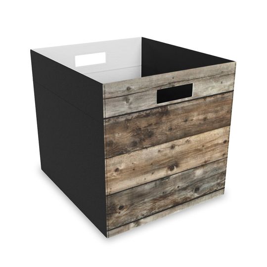Discover Brown Green Blue Felt Storage Box