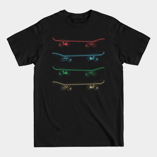 Discover Four Skateboards - Skateboard - T-Shirt