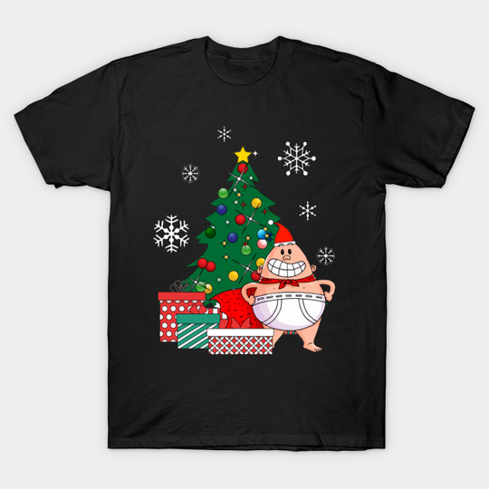 Discover Captain Underpants Around The Christmas Tree - Captain Underpants - T-Shirt