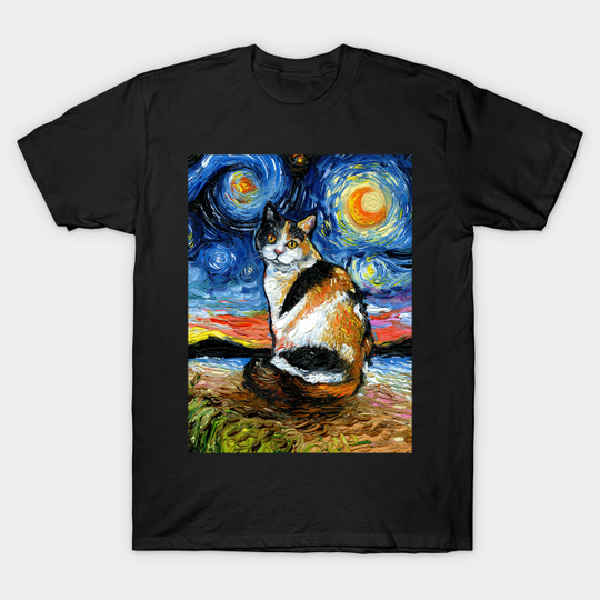 Discover Calico Night - Calico Cat - T-Shirt