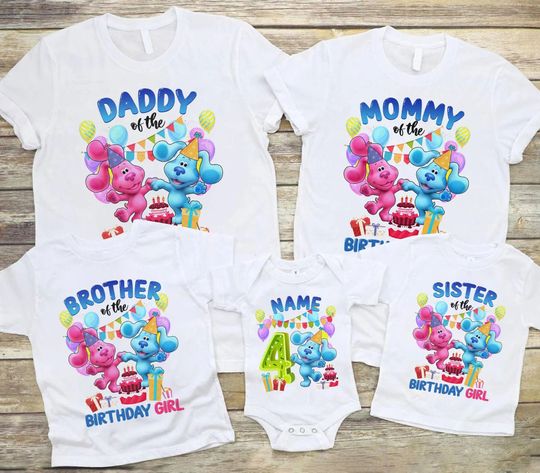 Discover Blues Clues Birthday Family Shirts