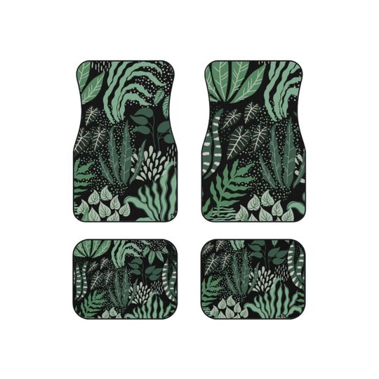 Discover Floral Car Floor Mats, Jungle Floor Mats Floral Car accessories