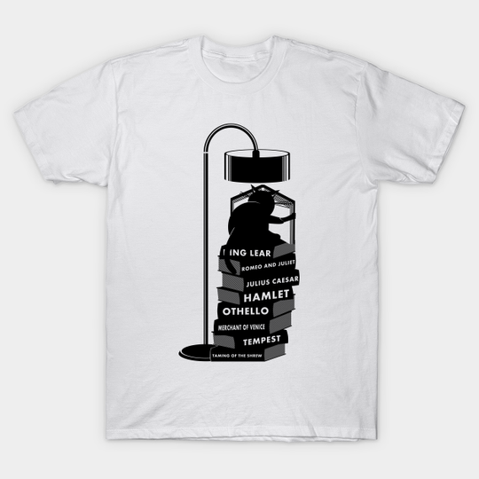 Discover Cat Reading Shakespeare Books - Shakespeare - T-Shirt