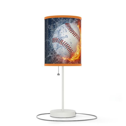 Discover Baseball Table Lamp with US|CA Plug