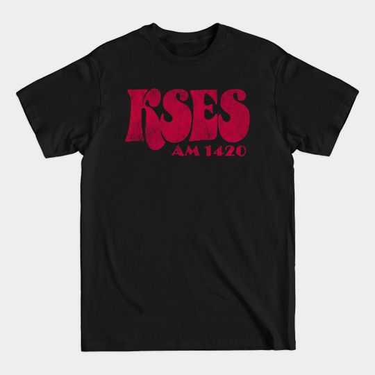 Discover Defunct 1980s Radio Station - Faded Style AM 1420 Yucca Valley, CA - Radio - T-Shirt