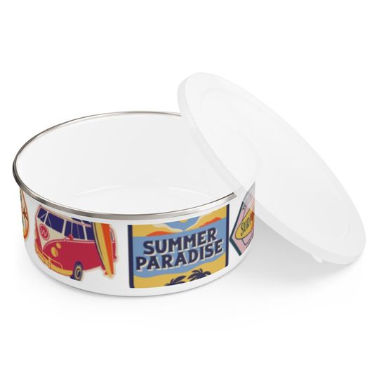 Discover VINTAGE ROAD TRIP Inspired Enamel Bowl