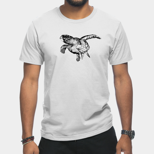 Discover Sea Turtle- Sea Turtle - T-Shirt