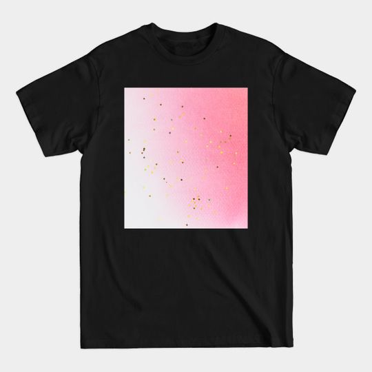 Discover Pink Watercolor Glitter Art - Pink Watercolor - T-Shirt