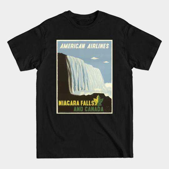 Discover Vintage Poster Niagara - Niagara Falls - T-Shirt