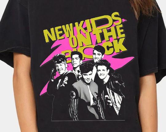 Discover Vintage NKOTB Pink T-Shirt - New Kids On The Block Design