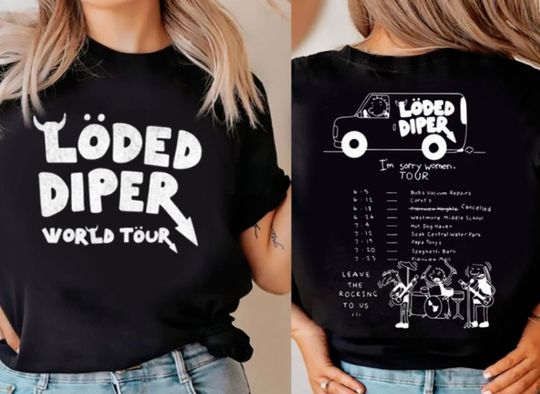 Discover 2022 Loded Diper Tour Premium T-shirt Printed 2 Sides,Loded Diper TShirt, Diary Of A Wimpy Kid Tee, Rodrick Heffley Shirt