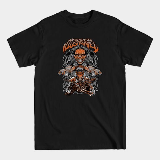 Discover HORROR ILLUSTRATED MAD MAX ORANGE - Horror - T-Shirt