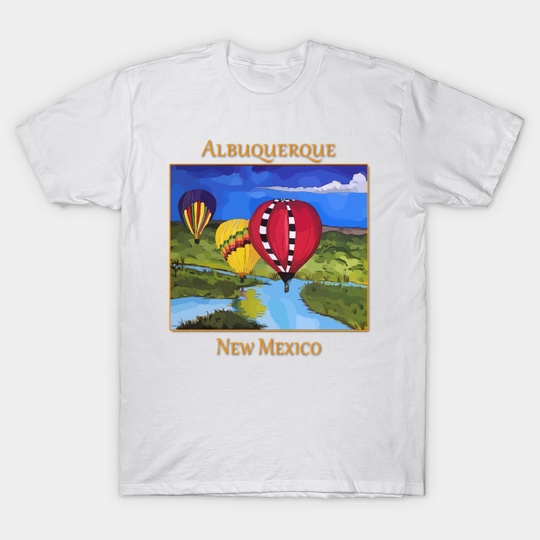 Discover Hot air balloons, Albuquerque New Mexico - Hot Air Balloon - T-Shirt