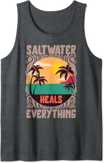 Discover Salt Water Heals Everything Tank Top