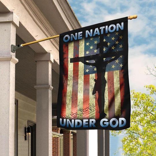 Discover One Nation Under God House Flag