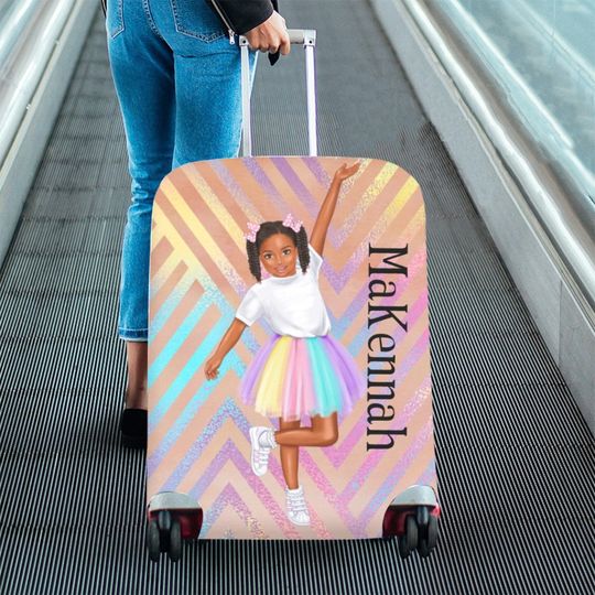 Discover Little Girl Luggage Cover