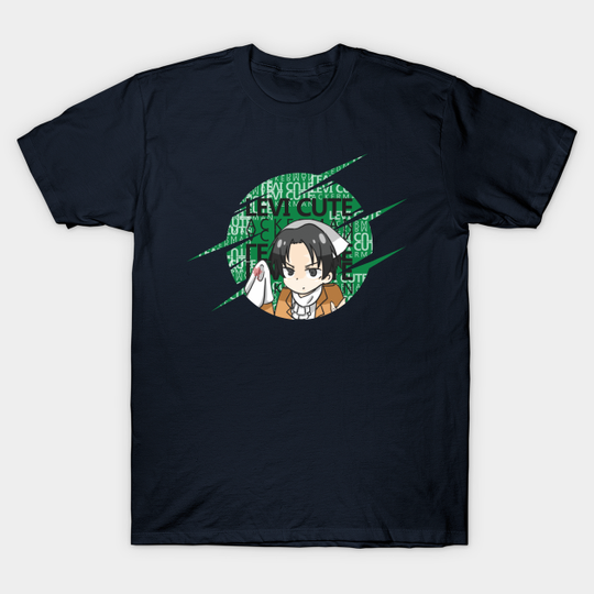 Discover Attack on titan anime - Captain Levi Cute - Attack On Titan Anime - T-Shirt