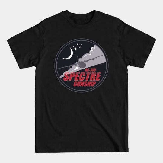 Discover AC-130 Spectre Gunship - Military Aviation Patch - T-Shirt