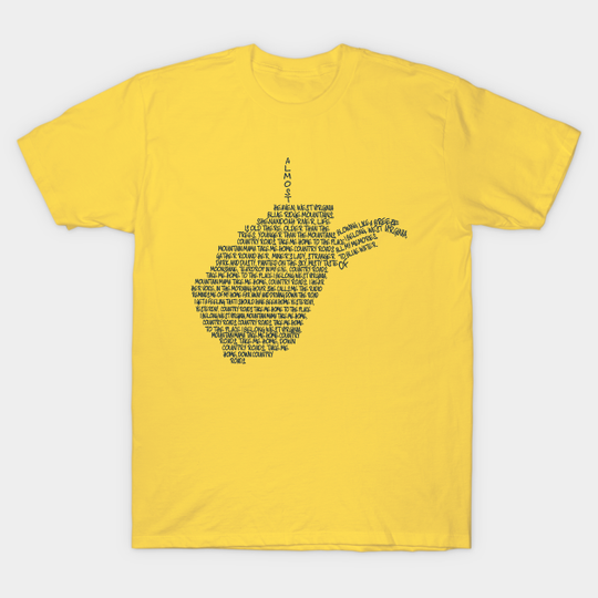 Discover Almost Heaven West Virginia Navy - Almost Heaven West Virginia - T-Shirt