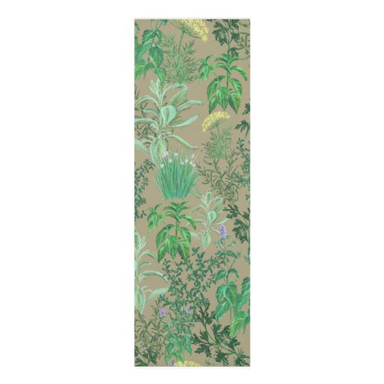 Discover Herbs Design Printed Thick Foam Yoga Mat