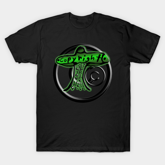 Discover The Copyright Spaceship - Copyright - T-Shirt