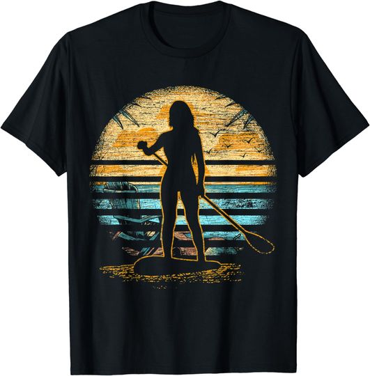 Discover Vintage Distressed Stand Up Paddle Board SUP T-Shirt