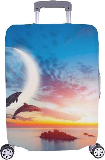 Discover Beautiful Dolphin Luggage Cover