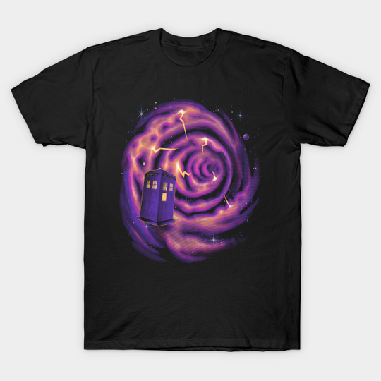 Discover Through Space & Time - Space Tardis - T-Shirt