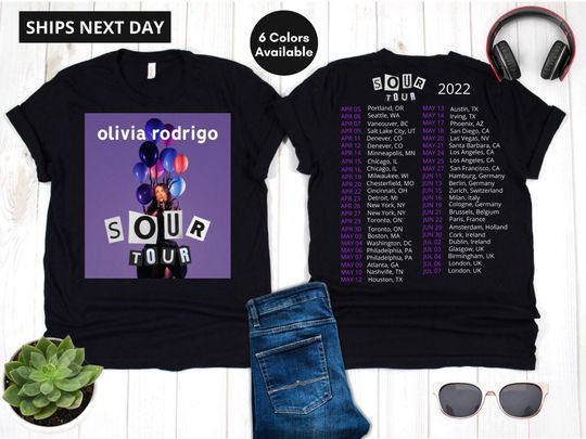 Discover Olivia Rodrigo shirt, Olivia Rodrigo Sour tour 2022 Unisex Tshirt Good 4 U Shirt