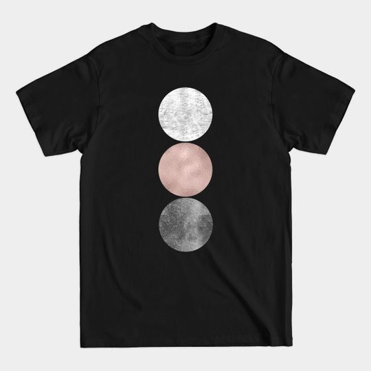 Discover Rose grunge - circles - Rose Gold - T-Shirt