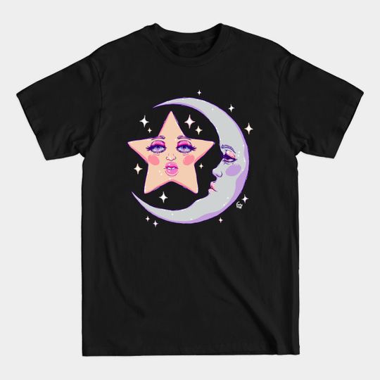 Discover Miss Moon and Stars - Moon And Stars - T-Shirt