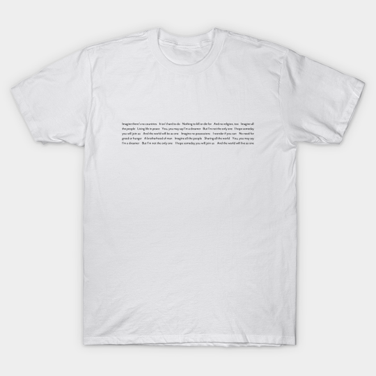 Discover Imagine - John Lennon - T-Shirt