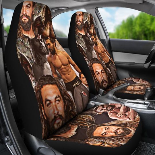Discover Jason Momoa Collage Fan Seat Covers