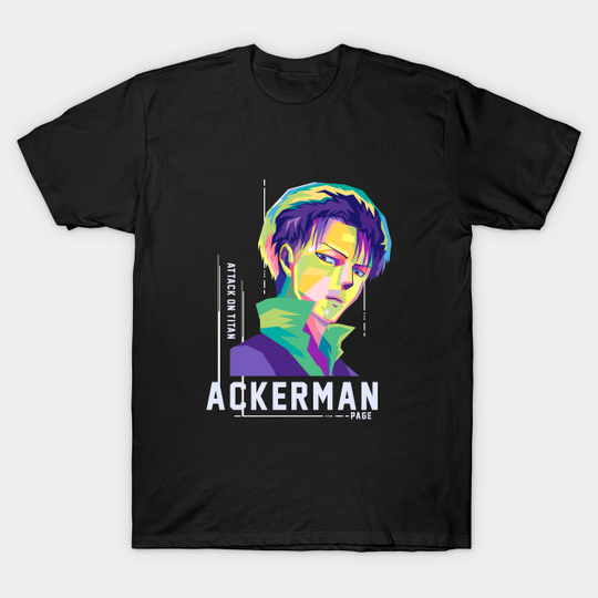 Discover levi ackerman in pop art - Attack On Titan - T-Shirt