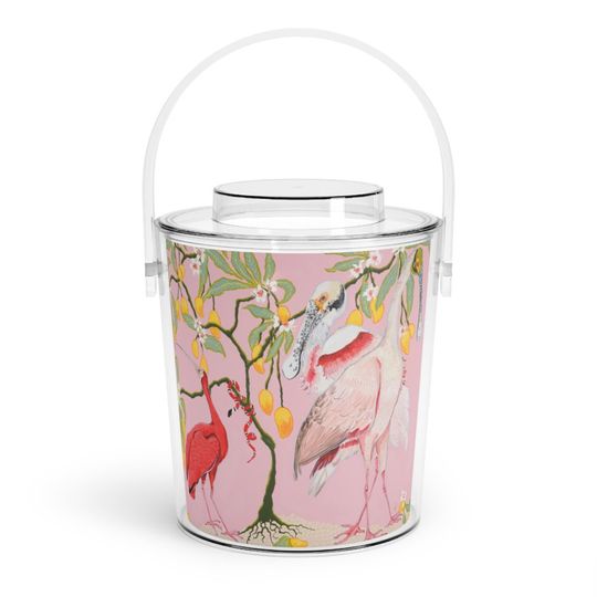 Discover Ice Bucket with Tongs