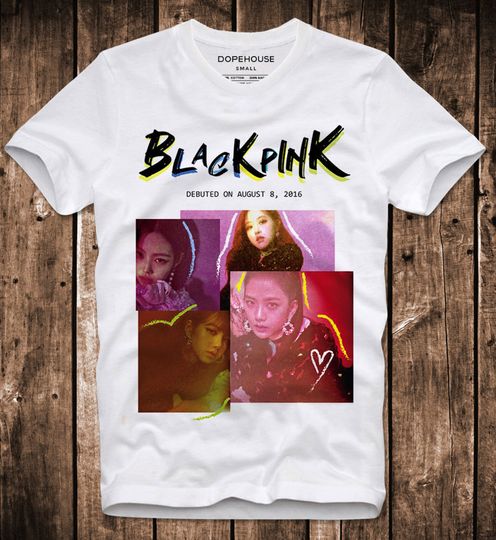 Discover T-Shirt Blackpink Square Up Jennie Ros Jisoo Lisa Smooth K Pop Korea Band