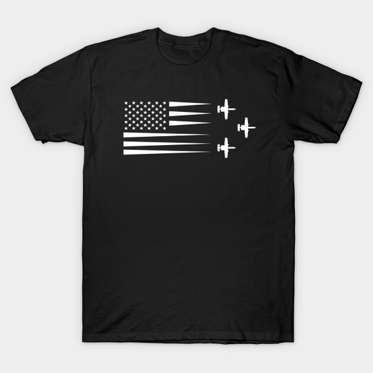 Discover A-10 Warthog US Flag Contrail - A 10 Warthog - T-Shirt