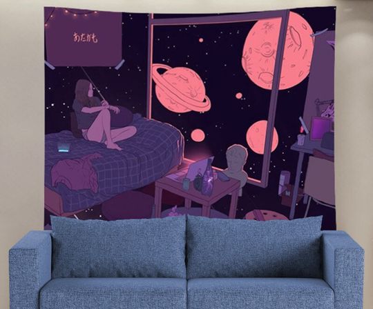 Discover Kawaii Japanese Style Wall Tapestry for Girls