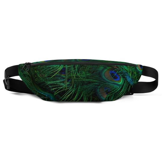 Discover Peacock Feather Fanny Pack Bum Bag Waist Bag