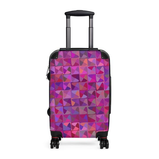 Discover Purple Puzzle Pieces Carry On Luggage Cabin Suitcase