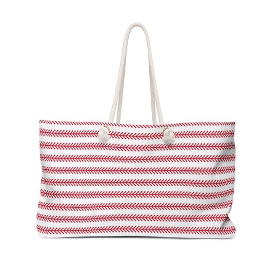 Discover Baseball Lace Weekender Bag