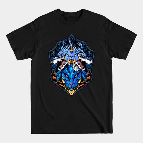 Discover blue warrior - Digimon - T-Shirt