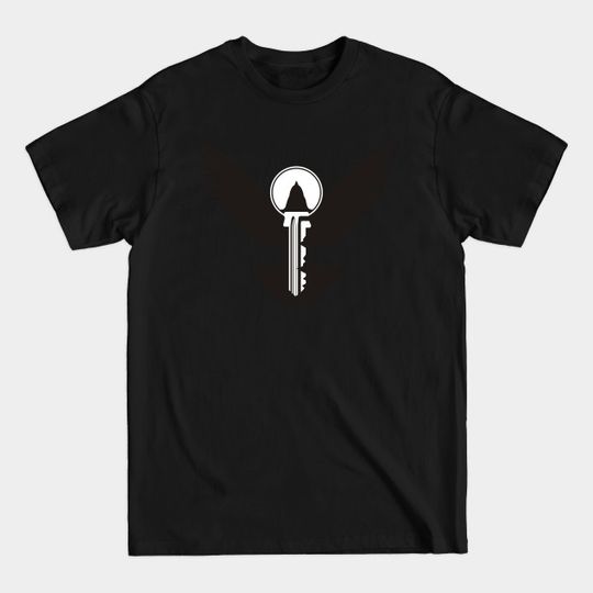 Discover Black Dove with Key - Dove - T-Shirt