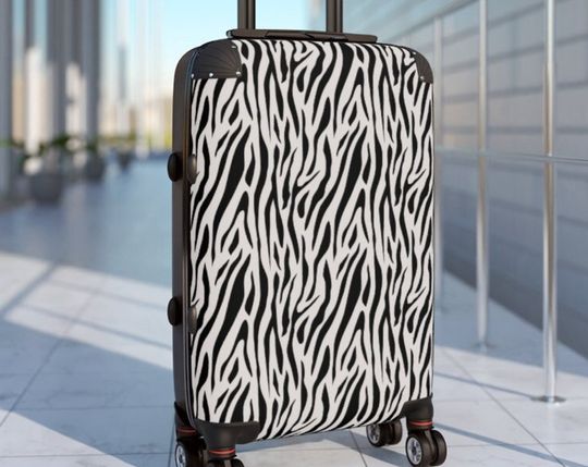 Discover Zebra Animal Print Cabin Suitcase