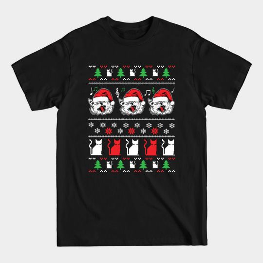 Discover Funny Christmas Sweater Cats for Cat Owners - Christmas Cat Sweater - T-Shirt