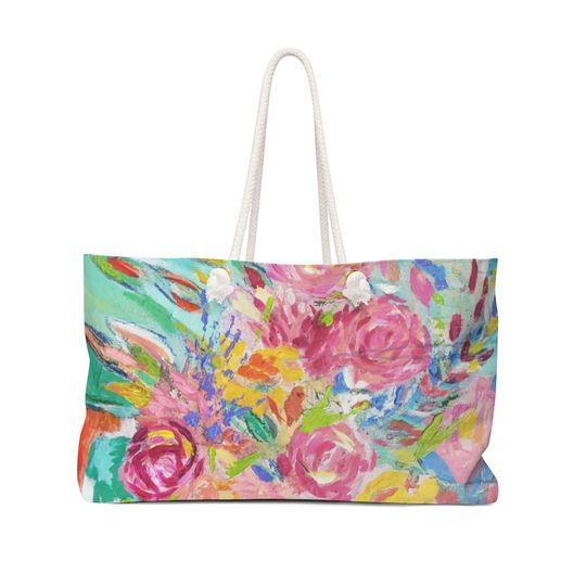 Discover Creamsicle Summer Weekender Bag