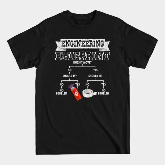 Discover Engineer Shirt My Engineering Blueprint - Engineering Shirts Funny - Funny Gift For Family Members - T-Shirt
