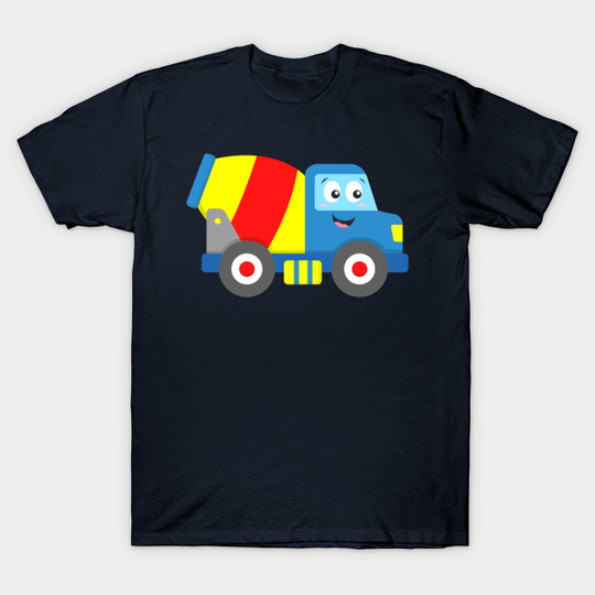 Discover Concrete Truck Cement Mixer Construction Vehicle Baby Toddler Boys - Concrete Mixer - T-Shirt